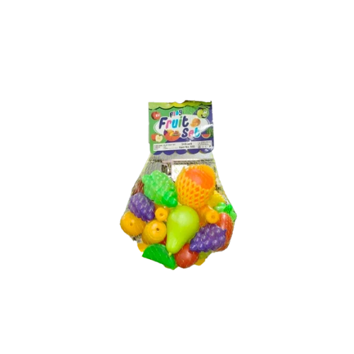 Large Crec Crec Plastic Fruit Play Set – Pretend Play Food Collection