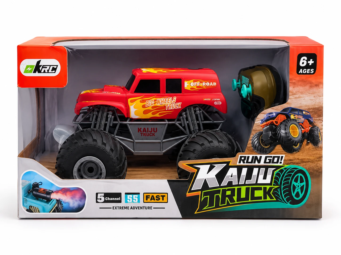Kaiju Monster Truck RC Toy – Big Wheels Off-Road Remote Control Truck for Kids